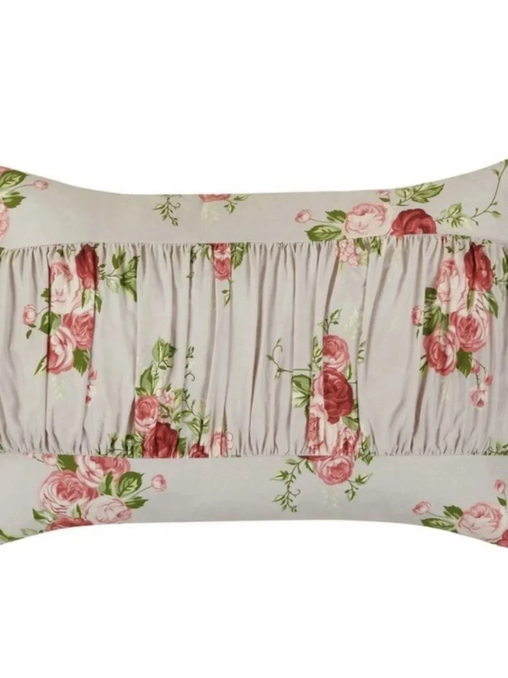 NEW Harlow & Wren Twin Ruched Comforter 2pc Set Pink Rose Floral
